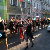 Bild vergrern: Deutsche Mannschaft bei der Parade in Zlocieniec/Polen 2015