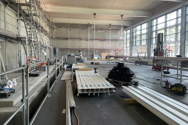 Einbau der Aqua Cross-Anlage Schwimmerbereich, Stadt Bad Segeberg (06/ 2024)