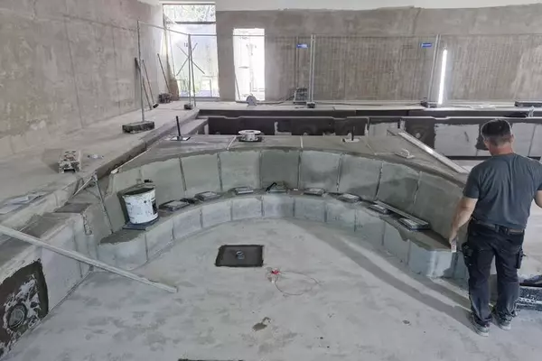 Abdichtung Sprudelbank Nichtschwimmerbereich, Stadt Bad Segeberg (08/ 2024)