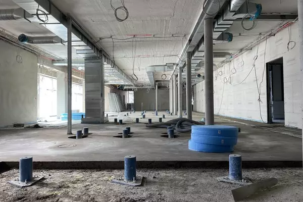 Estricharbeiten Umkleidebereich, Stadt Bad Segeberg (07/ 2024)