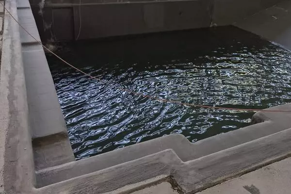Flutung zur Dichtigkeitsprüfung Schwimmerbereich, Stadt Bad Segeberg (08/ 2024)
