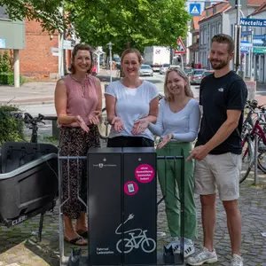 Fahrradladestation in der Kurhausstraße
