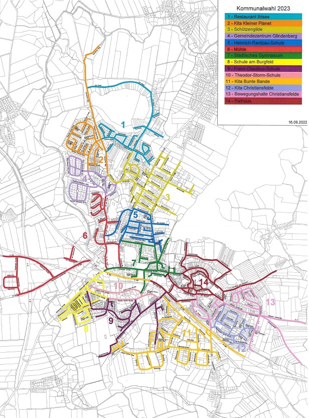 Bild vergrößern: Straßenplan
